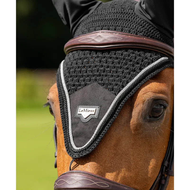 LeMieux Puissance Fly Hood - Black-3
